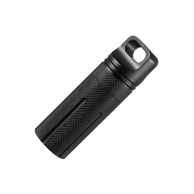 Youkk Pill Case Aluminium Alloy Waterproof Moisture-proof Pills Tablet Dispenser Portable Home Carrying Organizer Container Black