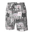 thumbnail image 4 of Vsdgher Cats Group Men's Beach Shorts, Surfing shorts, Swim trunks, Quick Dry Swim Trunks for Surfing Beach Fun -Large, 4 of 6