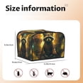 thumbnail image 5 of Honeii Tree Meditating Raccoon Print 4 slice Toaster Cover, Two Slice Toaster Dust-proof Cover For Kitchen Small Appliance and Fingerprint Protection, 5 of 7