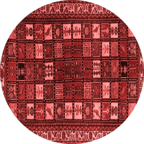 Ahgly Company Indoor Round Persian Red Traditional Area Rugs, 5' Round