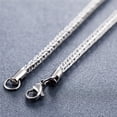 thumbnail image 4 of ZMY Home Stainless Steel Jewelry 3.0mm Width 29.5inch Length Basketweave Silver Chain Necklace, 4 of 5