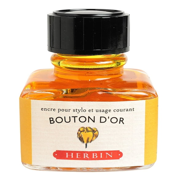 Herbin Fountain Pen Ink - 30ml Bottle - Bouton d'Or