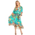 thumbnail image 5 of Sakkas Andreas Women's Maxi Long Sleeve Button Down Floral Ruffle Dress Pockets - 639 - S/M, 5 of 5
