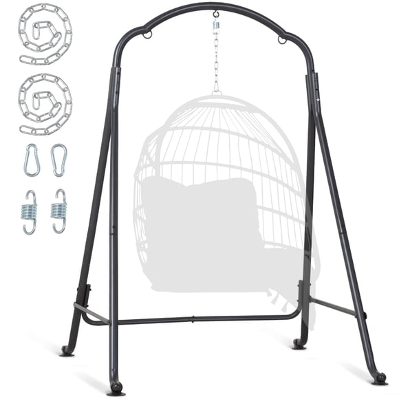 Soporte para hamaca SUNCREAT, acero de alta resistencia, 180 kg de capacidad