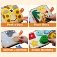 thumbnail image 2 of Montessori Felt Busy Book Quiet Book for Toddlers Kids Giraffes Story Books for Preschooler Pre K Learning Educational Board for Baby Boys Girls 3 4 5 6 Years Old Autism Sensory Toys Travel Gifts, 2 of 7