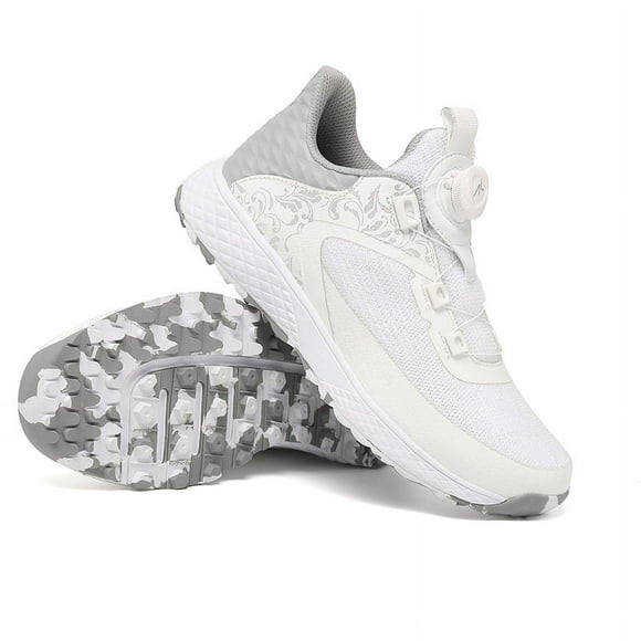 LiXingMing Golf Shoes Women 2025 Waterproof Breathable Golf Sneakers Outdoor Training Golf Sport Shoes Unisex Size 35-42# white 37