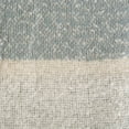 thumbnail image 2 of Contemporary Home Living Blue and Beige Striped Fringe Throw Blanket 50" x 60", 2 of 7