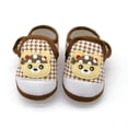 thumbnail image 2 of Modisza Baby Walking Shoes Infant Barefoot Slip on Sneakers Cartoon Bear Hook and Loops Indoor Shoe Little Kid Casual Sneaker Brown Size 4.5, 2 of 5