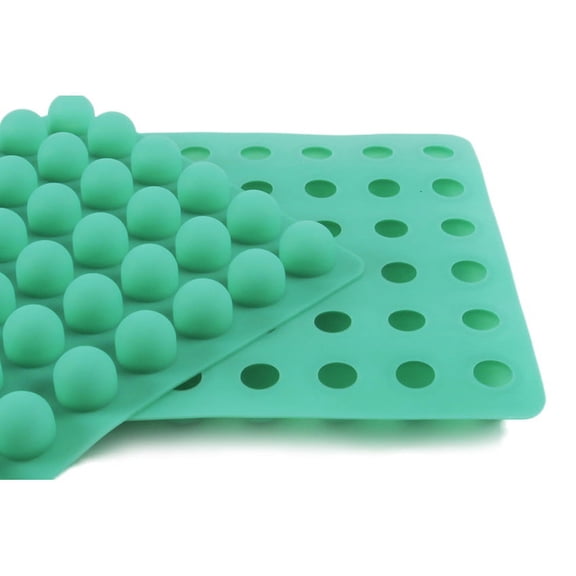 O'Creme Silicone Truffle Mold, Round 27mm Dia x 20mm High (54 Cavities)