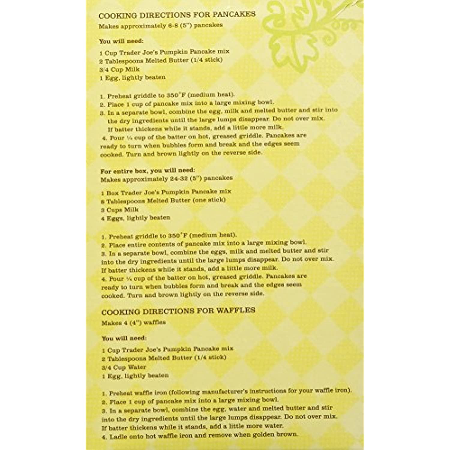 TJ Pumpkin Pancake And Waffle Mix - 2 Pack