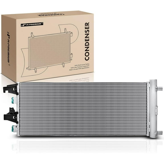 A-Premium A/C Condenser Compatible with Chevrolet Silverado 1500 2019-2020 Silverado 1500 LD 2019 GMC Sierra 1500 2019-2021