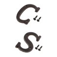thumbnail image 1 of 2 piezas de hierro creativo DIY puerta licencia de la de la de la etiqueta símbolo, 1 of 9