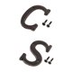thumbnail image 1 of 2 piezas de hierro creativo DIY puerta licencia de la de la de la etiqueta símbolo pared decoración hogar, 1 of 9