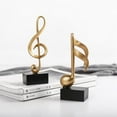 thumbnail image 1 of 3 Types Art Statuette Golden Musical Note Handicraft Home Decor Figurine Decorative Living Room Wine Cabinet Desk Ornaments, 1 of 5