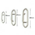 thumbnail image 6 of 100Pcs Fishing Power Speed Clip High Strength Stainless Steel Fishing Lure Quick Change Snap Connector Saltwater Freshwater Fishing Accessories, 6 of 8