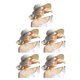 thumbnail image 3 of Sombrero para el sol Qarigey para mujer con ala grande beige plegable y protección solar eficaz, 3 of 6