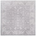 thumbnail image 2 of SAFAVIEH Arizona Chadwick Floral Machine Washable Area Rug, Gray/Ivory, 6' x 6' Square, 2 of 14