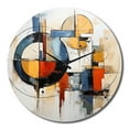 thumbnail image 4 of Designart "Colorful Mid Century modern Fusion I" Mid-century Oversized Wall Clock, 4 of 5