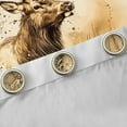 thumbnail image 4 of Manfei Wild Moose Elk Curtains Pack of 2 (42x84 Each),Jungle Animal Curtains Blackout,Retro Rustic Farmhouse Bedroom Curtains For Boys,Breathable Home Decor, 4 of 6