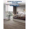 thumbnail image 7 of 10000 BTU Portable Air Conditioner, Quiet 3-in-1 Cooling Unit for Rooms Up to 450 Sq.Ft, Includes Dehumidifier & Fan Modes, Remote Control, Sleep Mode – Perfect for Bedrooms & Apartments, 7 of 7