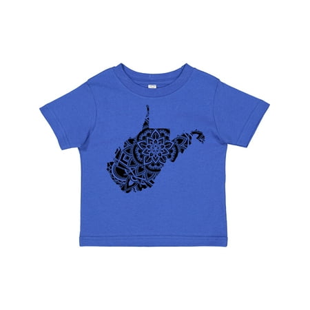 

Inktastic West Virginia Silhouette Mandala Gift Toddler Boy or Toddler Girl T-Shirt