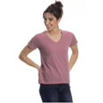 thumbnail image 1 of Sierra Socks T-Shirts Col en V pour Femmes (m, Vieux Rose), 1 of 2