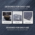 thumbnail image 5 of Unique Bargains 4Pcs Rustic Cotton Linen Blend Placemats Navy Blue 15.7x11.8inch, 5 of 6