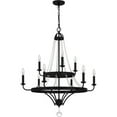 thumbnail image 2 of ADL5030MBK Quoizel Lighting Adelaide - 9 Light Chandelier In Transitional Style-36 Inches Tall and 30 Inches Wide     -Traditional Installation, 2 of 8