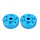 thumbnail image 5 of Adaptadores de cubo de rueda delantera de aleación de aluminio azul para coches RC Axial Rock Racer 90026, 5 of 8