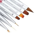 7pcs Nail Art Brush Set Nail Painting UV Gel Polish Extension Carving