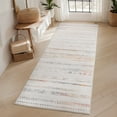 thumbnail image 3 of VUNATE 2.6'x8' Runner Rugs for Hallway Machine Washable Runner Boho Moroccan Area Rug Runner Soft Neutral Geometric Bohemian Carpet Distressed Rugs for Bedroom Bedside Laundry Kitchen Rug Colorful, 3 of 5