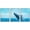 White, variant on wall26 Framed Canvas Print Wall Art Set Tropical Island Ocean Horizon Blue Whale Nature Animals Photography Realism Rustic Landscape Colorful for Living Room, Bedroom, Office - 16"x24"x3 BL