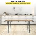 thumbnail image 2 of 18 Inch Hairpin Table Legs, 4 PC Hairpin Table Legs Set, Steel Hairpin Legs with 3 Sturdy Rods, Black Furniture Legs to Create Table, 2 of 5