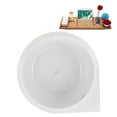 thumbnail image 6 of 47" Streamline N5060WH Soaking Freestanding Tub and Tray With Internal Drain in Glossy White, 6 of 12