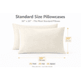 thumbnail image 5 of Evolive Ultra Soft Brushed Microfiber Standard Size 20"x30" Pillowcases Pair Set of 2 (Ivory), 5 of 8