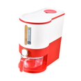 thumbnail image 1 of Contenedor multifuncional para almacenar arroz con almacenamiento hermético, dispensador de cereales, rojo, 1 of 7