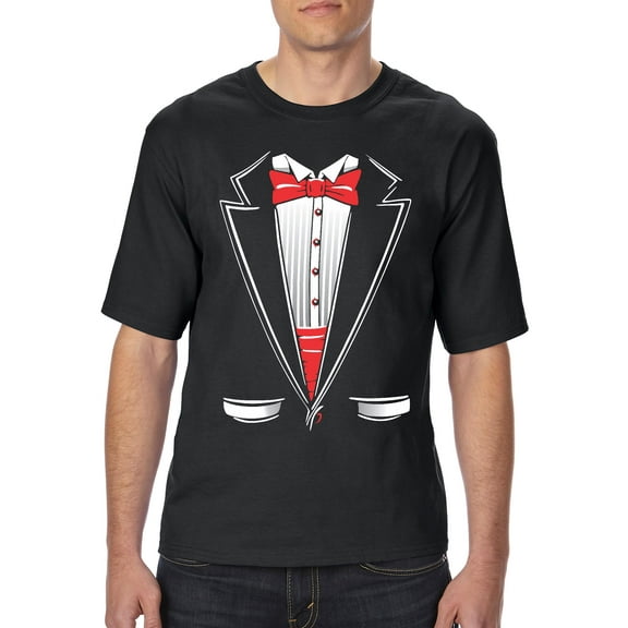 IWPF - Big Men's T-Shirt - Tuxedo Prom Costume