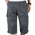 thumbnail image 1 of Pantalón cargo largo liso para hombre gris oscuro L brillar Electrónica, 1 of 1