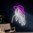 thumbnail image 2 of Handmadetneonsign Cowgirl Led Sign, Cowgirl Neon Sign, Cowboy Girl Neon Light, Cowboy Hat Lady Led Light, Western Woman Room Wall Decor, Girl Line Neon Lights, Wall Décor, 2 of 5