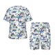 thumbnail image 1 of Balery Hawaii Palms Conjunto de Pijama Infantil de Manga Corta con Estampado – Ropa de Dormir de Algodón Suave-4X-Large, 1 of 6