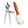 thumbnail image 1 of Set de Martillos para Tallar Cuero QWORK + Mazo + Compás, 1 of 8