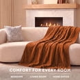 thumbnail image 6 of Sunbeam Heated Electric Channeled Faux Fur Throw Blanket, Gingerbread, 4 Heat Settings, 50 x 70 in, 6 of 12