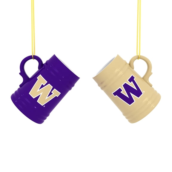 Washington Huskies Two-Pack 3" Mini Stein Ornament Set