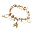 thumbnail image 1 of Pulsera con colgante de cristal, regalo, joyería, amuleto Blanco, 1 of 5
