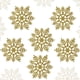 thumbnail image 1 of 24 Stück Glitter Schneeflocke Kunststoff Weihnachten Schneeflocke Ornamente Mit 24 Silberseil Für Weihnachtsdeko Fensterdeko（10 cm, Dorado）, 1 of 8