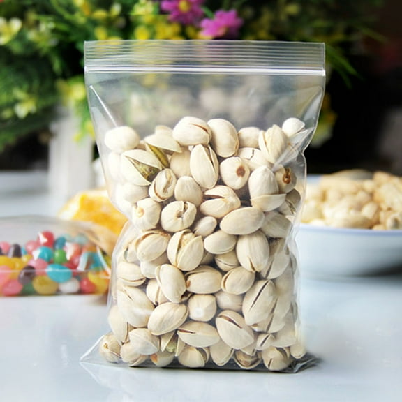 FONDOTIN Self Sealing Cellophane Cookie Bags, Clear Plastic Treat Bags, 100 Pieces for Baking and Party Favors