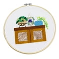 thumbnail image 1 of MORESEC Embroidery DIY Kit, All-in-One Embroidery Craft Kit for Beginners, Includes Pre-Printed Linen, Colorful Thread, Needles, Hoop and Guide, Perfect for Relaxation, 1 of 1