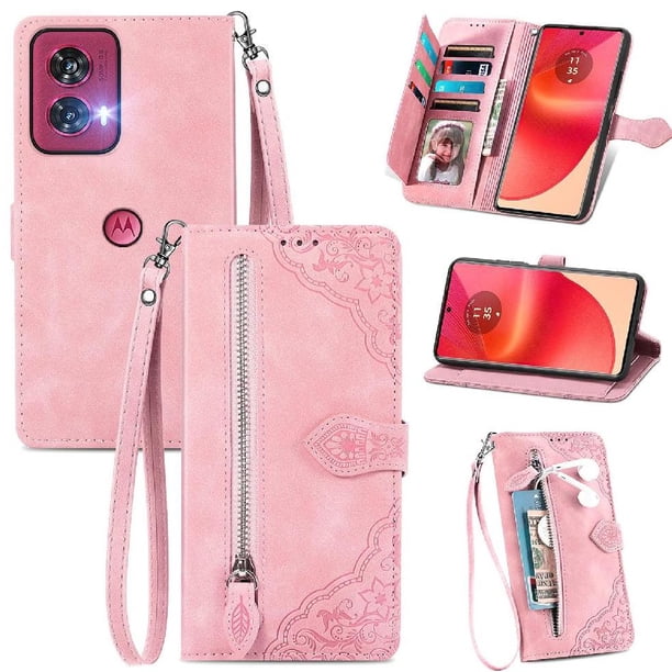Funda billetera anti-golpes para GANGXUN Motorola Edge 50 Fusion , ideal para día a día y trabajo