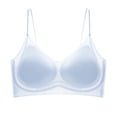 thumbnail image 4 of Turilly Bras Womens Solid Color Push Up Thin Strap Bra Wireless Breathable Everyday Underwear Everyday Bras, 4 of 6