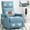 Blue, variant on Heat Massage Manual Recliner Chair with Rocker and Swivel in Fabric for Living Room